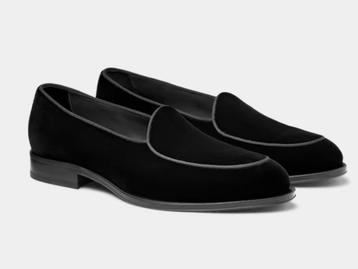 SUITSUPPLY zwarte black Tuxedo velvet schoenen 42 BCBC beschikbaar voor biedingen
