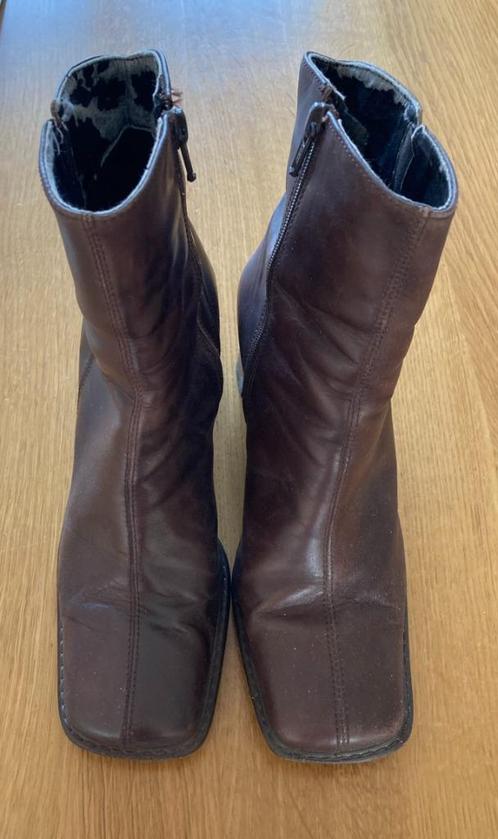 Bruine lage laarzen, met rits, maat 37, Kleding | Dames, Schoenen, Gedragen, Lage of Enkellaarzen, Bruin, Ophalen of Verzenden