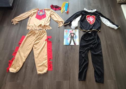 Indiaan en Ridder verkleedpak + accessoires maat 4-6 jaar, Kinderen en Baby's, Carnavalskleding en Verkleedspullen, Zo goed als nieuw