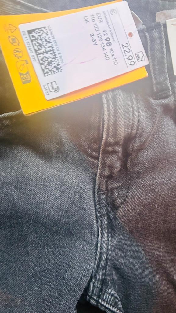 zwarte spijkerbroek 98 h&m jongen nieuw met kaartje!, Kinderen en Baby's, Kinderkleding | Maat 98, Nieuw, Jongen, Broek, Ophalen of Verzenden
