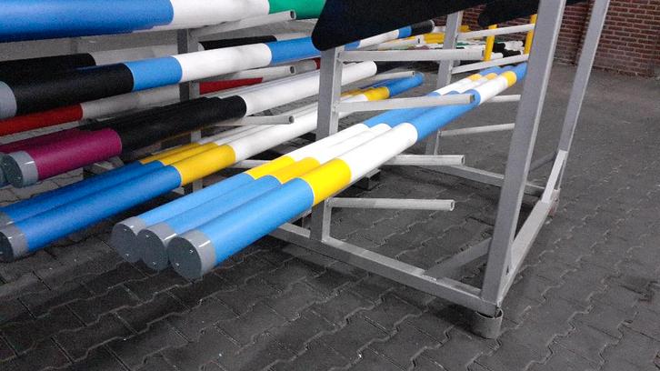 Kunststof hindernisbalk, springpalen 3m. Outlet. 25% korting, Dieren en Toebehoren, Paarden en Pony's | Overige Paardenspullen
