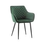 Karl fluwelen horeca stoelen velvet eetkamerstoelen  801, Ophalen of Verzenden, Nieuw, Grijs, Vijf, Zes of meer stoelen