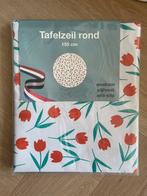 Tafelzeil / tafelkleed rond met tulpenpatroon, Ophalen of Verzenden, Zo goed als nieuw, Rond