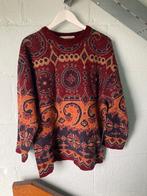 Hippie/paisley trui, Ophalen, Gedragen, Maat 48/50 (M), Rood