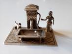 Miniatuurzilver Waterpomp met Hond, Ophalen of Verzenden, Zilver