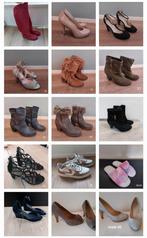 Pakket/partij van 30 dames schoenen/hakken/laarzen, Kleding | Dames, Schoenen, Ophalen of Verzenden, Zo goed als nieuw, Lage of Enkellaarzen