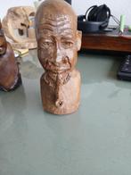 4 houten Afrikaans/Thaise beeldjes, Verzamelen, Beelden en Beeldjes, Ophalen of Verzenden, Nieuw, Mens