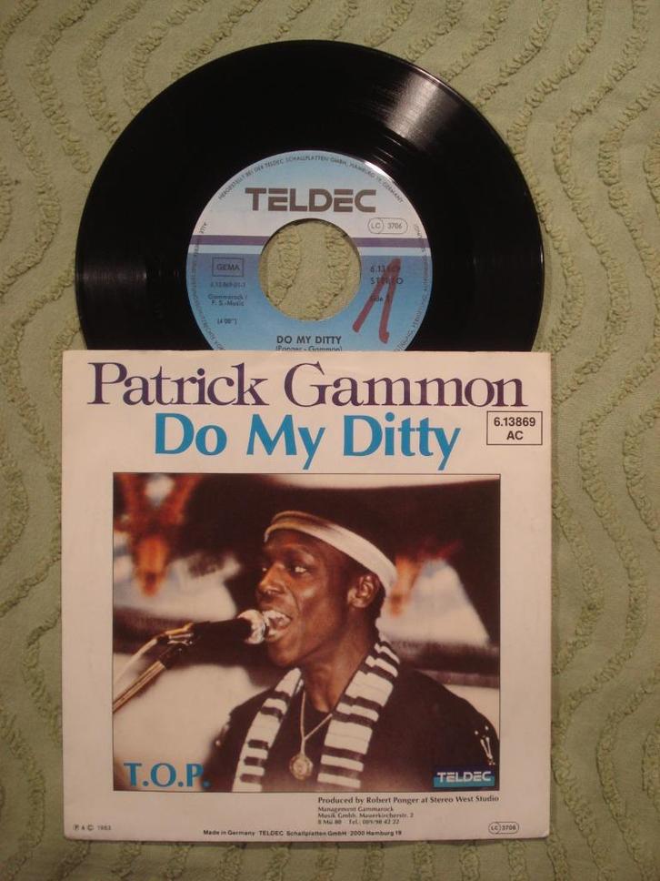 Patrick Gammon 7" Vinyl Single: ‘Do my ditty’ (Duitsland), Cd's en Dvd's, Vinyl Singles, Single, Pop, 7 inch, Ophalen of Verzenden