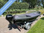 Lago Amore 430 sloepje + ZGAN 8pk Suzuki + boottrailer !, Gebruikt, Tot 10 pk, 3 tot 6 meter, Polyester
