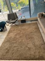 Hoogpolig kleed tapijt wol 200 cm x 250 cm beige bruin, Ophalen, Beige, 200 cm of meer, Zo goed als nieuw