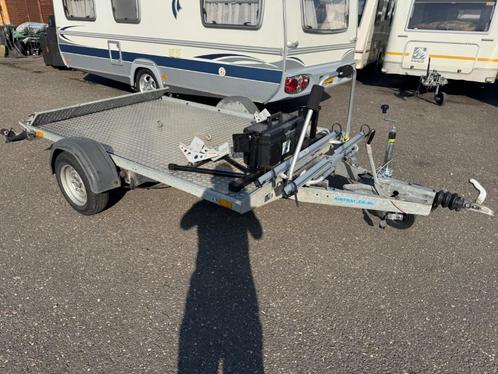 Motoraanhanger met luchtvering + eigen kenteken, Auto diversen, Aanhangers en Bagagewagens, Gebruikt, Ophalen