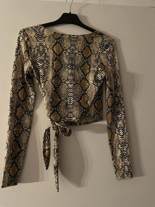Wikkeltop lange mouwen loavies mt S nieuw leopard motief, Kleding | Dames, Tops, Nieuw, Maat 36 (S), Beige, Lange mouw, Ophalen of Verzenden