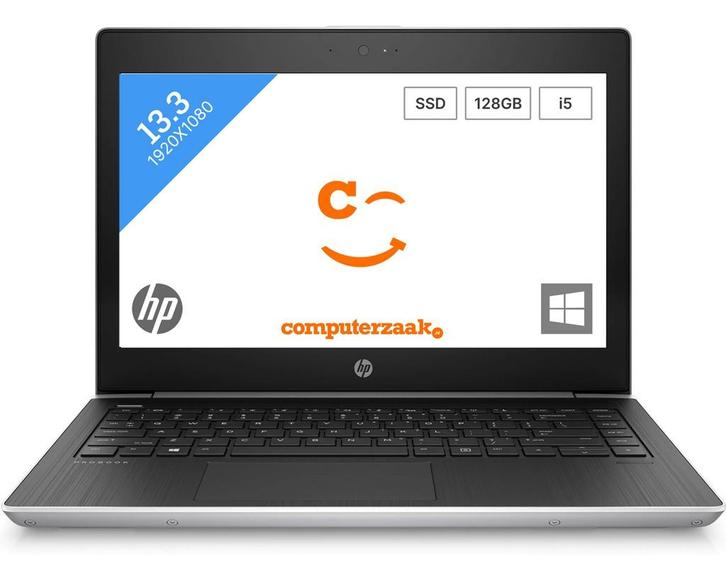 HP ProBook 430 G5/Intel Core i5 1.60GHz/8GB/128GB SSD/Window, Computers en Software, Windows Laptops, Refurbished, 13 inch, SSD