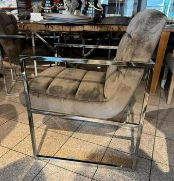 Richmond 4 luxe Stoelen Rosa Stone velvet / silver beschikbaar voor biedingen