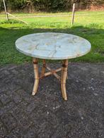 Retro  Bamboe ronde tafel 1986, Ophalen, Rond