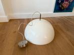 Grote witte ronde lamp, Huis en Inrichting, Lampen | Hanglampen, Ophalen of Verzenden, Gebruikt, Metaal, Minder dan 50 cm