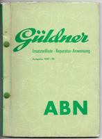 Güldner ABN onderdelenboek reparatie, Ophalen of Verzenden, Zo goed als nieuw, Tractor en Landbouw