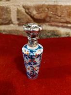 parfumflesje met zilveren dop, Ophalen of Verzenden, Zo goed als nieuw