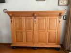Antieke eikenhouten kast, Huis en Inrichting, Kasten | Dressoirs, Ophalen, Gebruikt, 150 tot 200 cm, Eikenhout