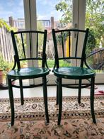 2 Weense Cafe-Bistro Stoelen, Thonetstijl, Groen, Huis en Inrichting, Stoelen, Ophalen, Gebruikt, Twee, Overige kleuren