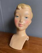 30 40 jaren een mooi mannequin gipsen KINDER hoofd, Verzamelen, Ophalen of Verzenden, Gebruikt