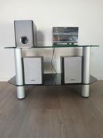 Stereo set met sub geluid boxen tafel, Audio, Tv en Foto, Home Cinema-sets, Ophalen of Verzenden, Zo goed als nieuw, Overige merken
