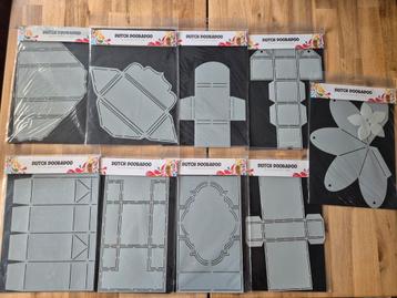 Set met 9 Dutch Doobadoo stencils voor kaarten en doosjes beschikbaar voor biedingen