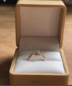 Gouden 14-karaats ring met diamant - Le Chic “NIEUW”, Sieraden, Tassen en Uiterlijk, Nieuw, Ophalen of Verzenden, Kleiner dan 17