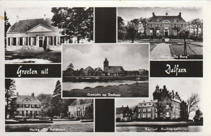DALFSEN Huizen Kasteel Vecht Groeten, Verzamelen, Ansichtkaarten | Nederland, Gelopen, Overijssel, 1960 tot 1980, Verzenden