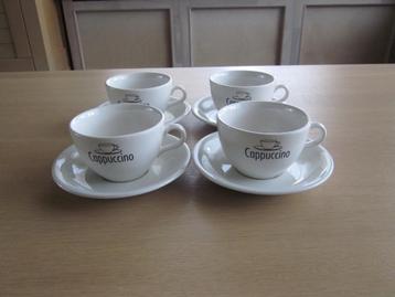 Tams England 4 cappuccino kop D9,5cm H6cm schotels D14,5cm beschikbaar voor biedingen