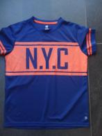 Sportshirt H&M, maat 170, nieuwstaat, blauw, neon oranje, H&M, Ophalen of Verzenden, Zo goed als nieuw, Shirt of Longsleeve