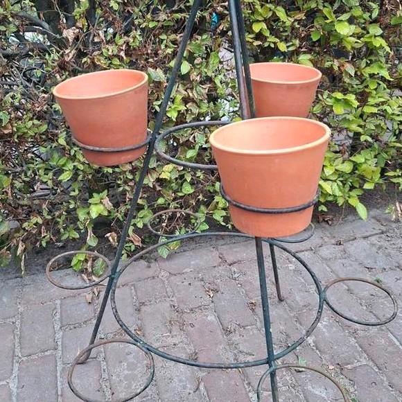 Plantenrek, sfeer antiek in de tuin., Tuin en Terras, Bloembakken en Plantenbakken, Tuin, Minder dan 30 cm, 60 tot 100 cm, Rond