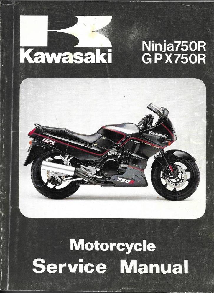 Kawasaki GPX750 R Ninja 750 R Service manual (1817z), Motoren, Handleidingen en Instructieboekjes, Kawasaki, Ophalen of Verzenden