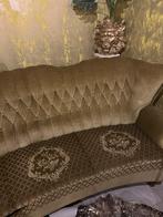 Barok bank, olijfkleur, Huis en Inrichting, Banken | Sofa's en Chaises Longues, Gebruikt, Driepersoons, 75 tot 100 cm, Ophalen of Verzenden
