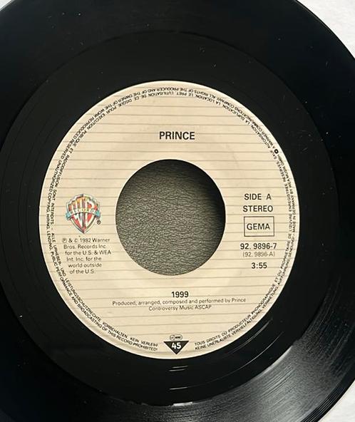 Prince - 1999 7” DE 1982, Cd's en Dvd's, Vinyl Singles, Gebruikt, Ophalen of Verzenden
