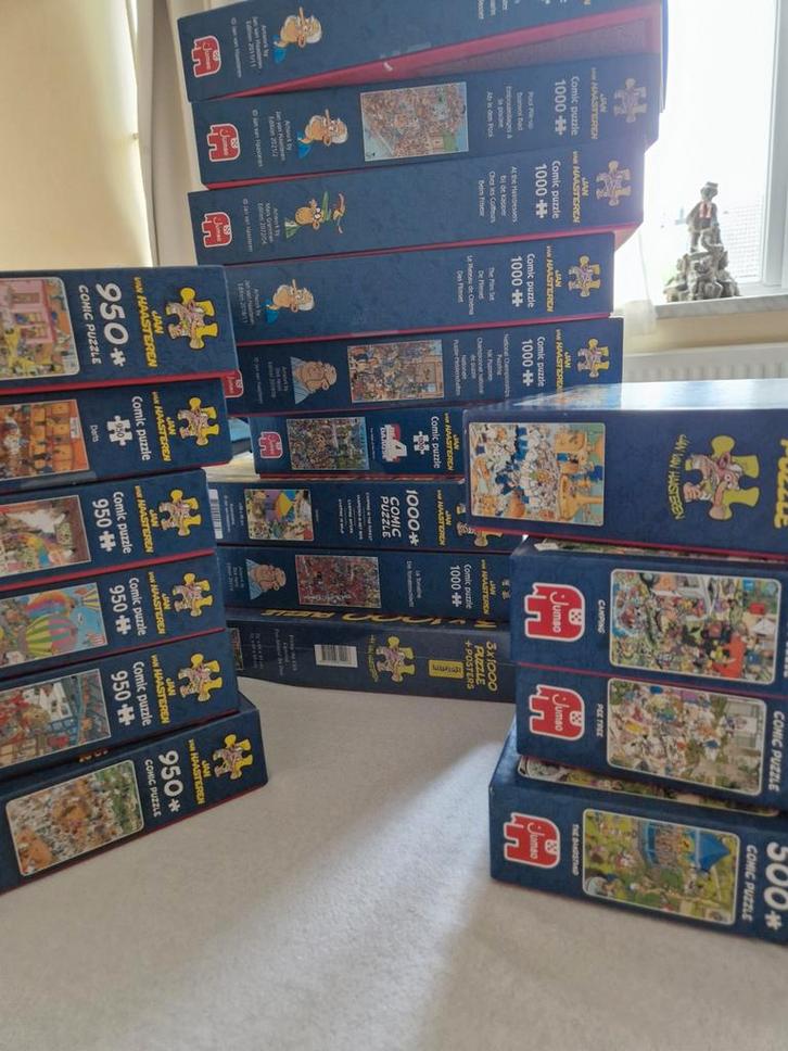 Jan van Haasteren Puzzels - 500, 950, 1000 stukjes, Hobby en Vrije tijd, Denksport en Puzzels, Zo goed als nieuw, Legpuzzel, 500 t/m 1500 stukjes