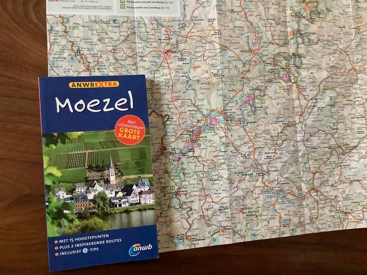 Moezel Duitsland Luxemburg ANWB reisgids + kaart, Boeken, Reisgidsen, Zo goed als nieuw, Reisgids of -boek, Europa, ANWB, Ophalen of Verzenden
