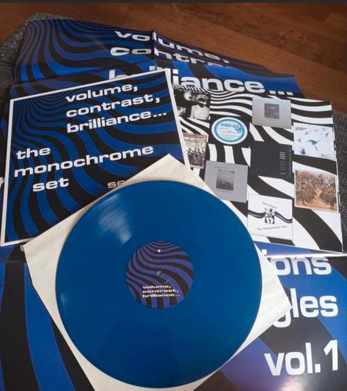 Monochrome Set - Volume,contrast,brilliance/blauw vinyl, Cd's en Dvd's, Vinyl | Rock, Zo goed als nieuw, Alternative, Ophalen of Verzenden