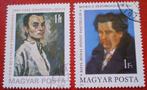 Magyar Posta - 2x Mannen Schilderijen - 1979 / 1980, Postzegels en Munten, Postzegels | Europa | Hongarije, Verzenden, Gestempeld