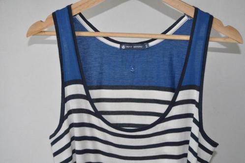 Petit Bateau lange jurk/overgooier blauw streepje maat S/M, Kleding | Dames, Jurken, Zo goed als nieuw, Maat 38/40 (M), Blauw