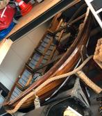 Houten boot te koop (Vlet), Watersport en Boten, Motorboten en Motorjachten, Ophalen, Gebruikt, Binnenboordmotor, Diesel