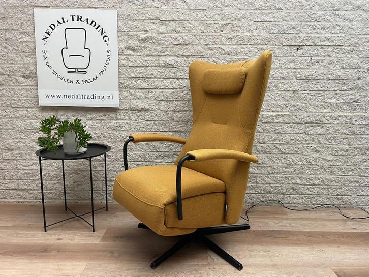 Luxe Prominent relaxstoel C-101 relax fauteuil verstelbaar L, Huis en Inrichting, Fauteuils, Zo goed als nieuw, Stof, 50 tot 75 cm