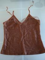 Bruin glittertopje, Maat 38/40 (M), Bruin, Ophalen of Verzenden, Zo goed als nieuw