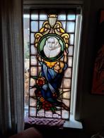 Antiek glas in lood raam Elisabeth Bas, Antiek en Kunst, Ophalen