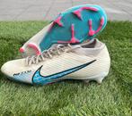Voetbalschoenen Nike Air Zoom Mercurial, Wit/Blauw, Sport en Fitness, Voetbal, Ophalen, Maat XS of kleiner, Schoenen, Zo goed als nieuw