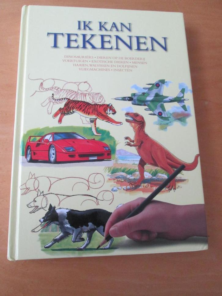 Ik kan tekenen’. Dinosauriers, vele onderwerpen, Boeken, Hobby en Vrije tijd, Zo goed als nieuw, Tekenen en Schilderen, Ophalen of Verzenden