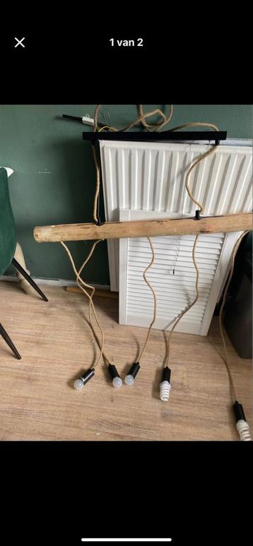 Industri
le Hanglamp Hout & Metaal beschikbaar voor biedingen
