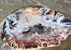 Botswana Agaat Geode met Kristallen, Verzamelen, Mineralen en Fossielen, Ophalen of Verzenden, Mineraal