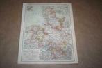 Antieke kaart - Hannover Sleeswijk-Holstein e.d. - 1885 !!, Boeken, Atlassen en Landkaarten, Gelezen, Ophalen of Verzenden