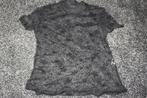 shirt zwart doorschijnend shein, Kleding | Dames, Maat 38/40 (M), Zwart, Ophalen of Verzenden, Korte mouw